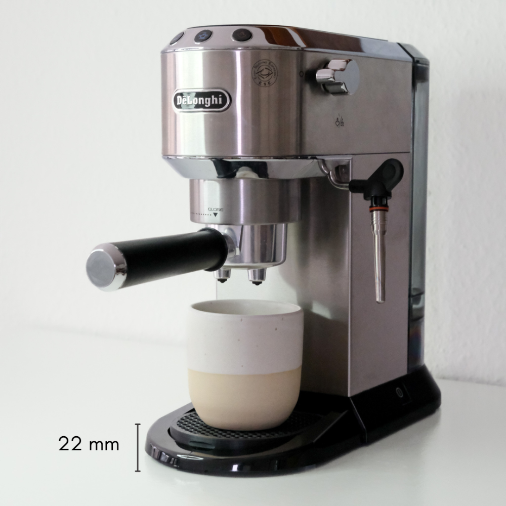 Flache Tropfschale Delonghi Dedica Dimensionen